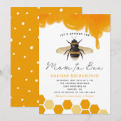 Bijen Baby shower Genderneutraal Kaart (Voorkant / Achterkant)