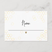 Bijen Baby shower Geslachtsneutrale Sweet Diaper R Informatiekaartje (Achterkant)