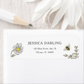 Bijen Baby shower hommel Etiket (Insitu)