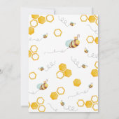 Bijen Baby Shower Kaart (Achterkant)