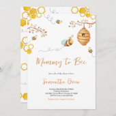 Bijen Baby Shower Kaart (Voorkant / Achterkant)