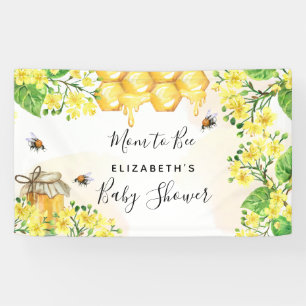 Bijen Baby shower mam tot beengeel meel Spandoek