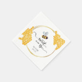 Bijen Baby shower Napkin Servet (Hoek)