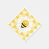 Bijen Baby shower Napkins met ontwerp van Honeycom Servet (Hoek)