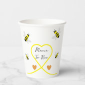 Bijen Baby Shower Papieren Bekers (Voorkant)