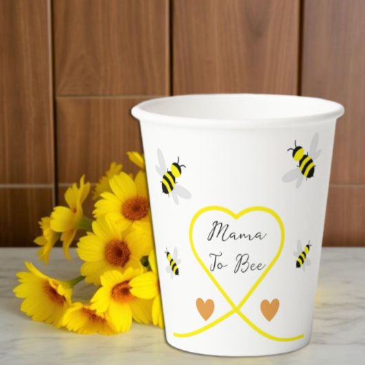 Bijen Baby Shower Papieren Bekers