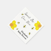 Bijen Baby Shower Servet (Hoek)