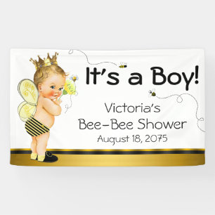 Bijen Baby Shower Spandoek