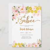 Bijen Baby Shower Uitnodiging (Voorkant)