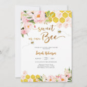 Bijen Baby Shower Uitnodiging (Voorkant)