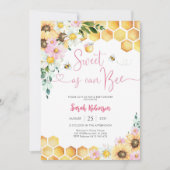 Bijen Baby Shower Uitnodiging (Voorkant)