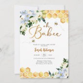 Bijen Baby Shower Uitnodiging (Voorkant)