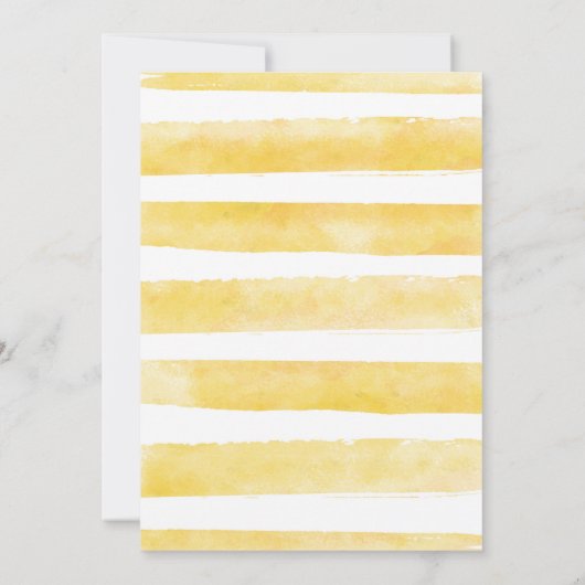 Bijen Baby shower Uitnodiging Floral Babee Shower (Achterkant)