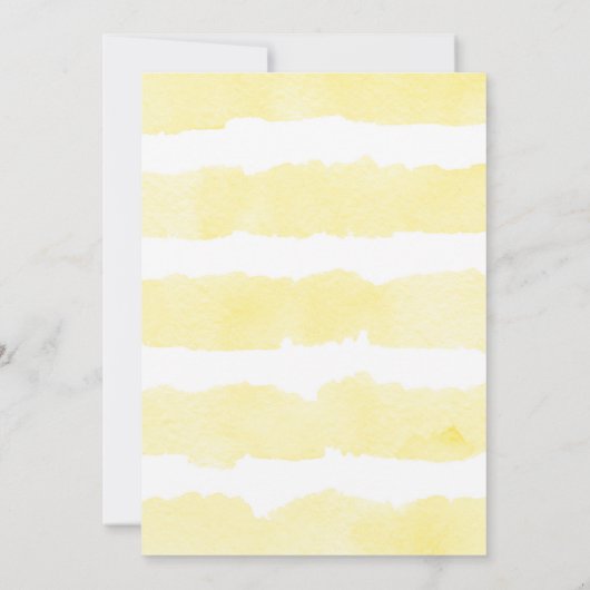 Bijen baby shower-uitnodiging jongen gele hommel kaart (Achterkant)