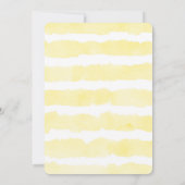 Bijen baby shower uitnodiging meisje gele hommel (Achterkant)