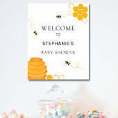 Bijen Baby shower Welkom Poster