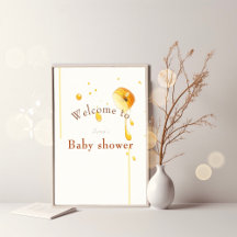 Bijen baby shower welkomstbord