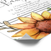 Bijen Baby shower Zeg niet dat het Poster van het  (Hoek)