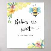 Bijen - baby's zijn zoet poster (Voorkant)