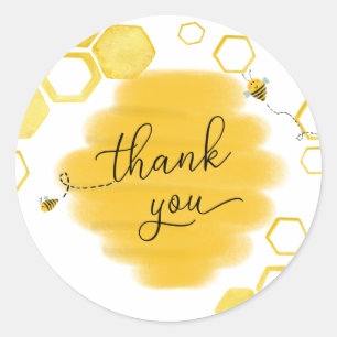 Bijen Bedankt Favor Sticker