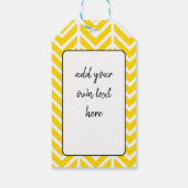 Bijen Beste Docent Gift Labels – Bumblebee Chevron Cadeaulabel (Achterkant)
