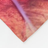 Bijen bestuiven een levendige hibiscusbloem fleece deken (Hoek)