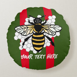 bijen bewerkbaar rond kussen