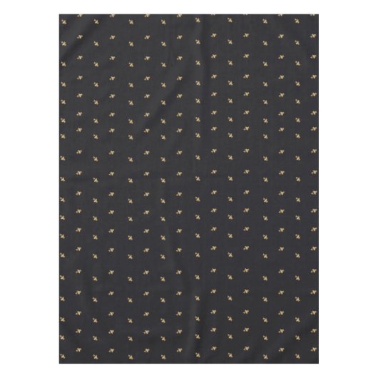 Bijen - Bienen - Bee - Biene black Tafelkleed (Voorkant)