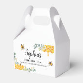 Bijen Birthday Favor Box Bumble Bee Bedankdoosjes (Voorkant Zijde)