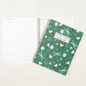 Bijen & Bloem Patroon Jaar en Naam Groen Planner (Display)