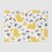 Bijen, bloemen en honing tissuepapier (Voorkant)