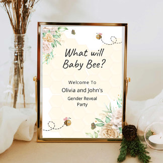 Bijen Bloemen honingraten geslacht onthullen welko Poster