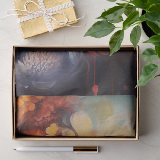 Bijen Bloemen Levendige Kleuren Decoupage Papier (Geschenk)