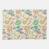 Bijen & bloemen theedoek (Horizontaal)