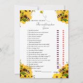 Bijen & Bloemenbruid & bruidegom Vrijgezellenfeest Aankondiging (Voorkant)