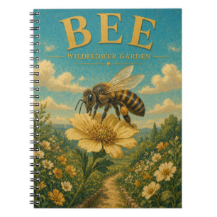 Bijen Bloementuin Aquarel GeoSaga Notitieboek