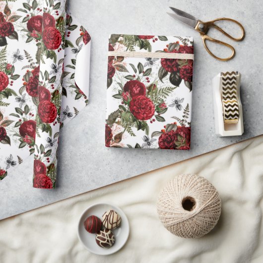 Bijen bloemig Elegant cadeau Cadeaupapier (Crafts)