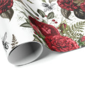 Bijen bloemig Elegant cadeau Cadeaupapier (Rol Hoek)