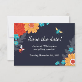 Bijen & Bloesems Save-the-Date Kaart