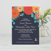 Bijen & Bloesems Uitnodiging (Staand voorkant)