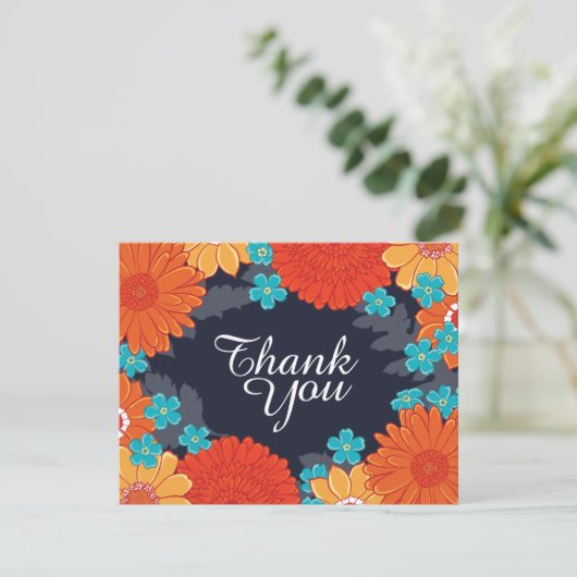 Bijen & Blossoms Dank-u Bedankkaart (Staand voorkant)