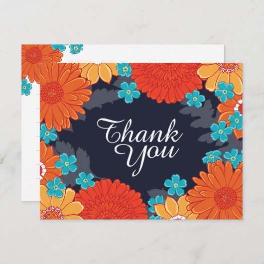 Bijen & Blossoms Dank-u Bedankkaart (Voorkant / Achterkant)