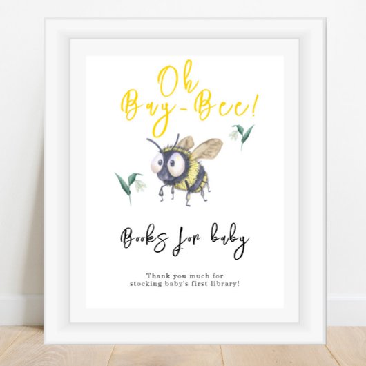 Bijen - Boeken voor baby Poster