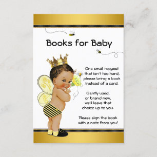 Bijen Breng Een Boek Etnisch Jongen Baby shower In Kaart