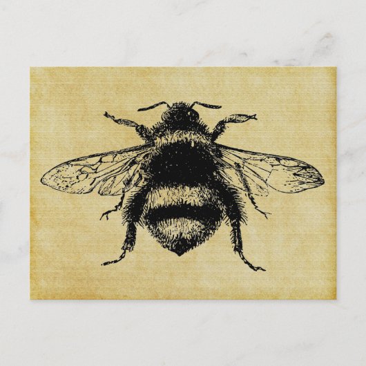 bijen briefkaart (Voorkant)