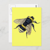  bijen briefkaart (Voorkant / Achterkant)