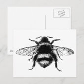  bijen briefkaart (Voorkant / Achterkant)