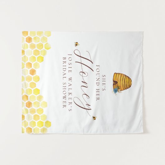 Bijen Bruiloft Feest Wandkleed (Voorkant (horizontaal))