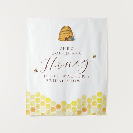 Bijen Bruiloft Feest Wandkleed (Voorkant)