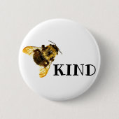 Bijen Bumblebees Button achterin (Voorkant)